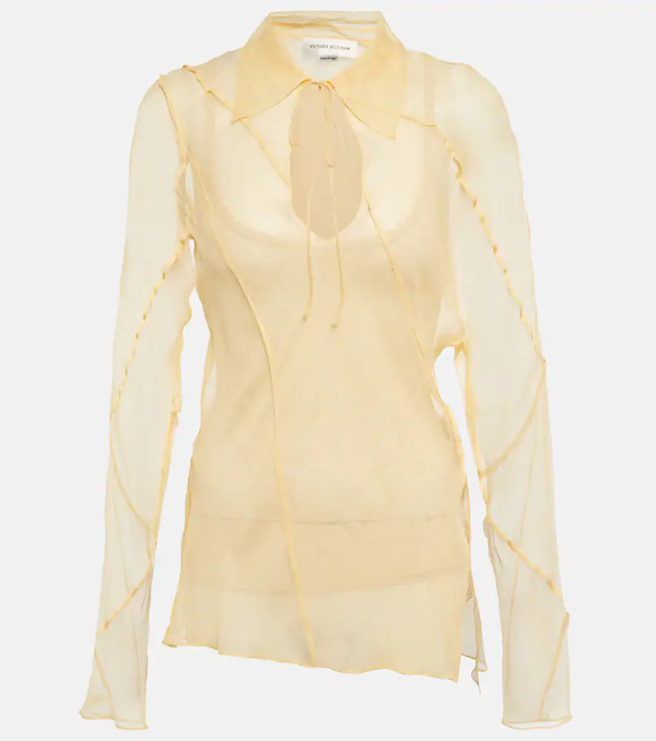  Victoria Beckham Victoria Beckham Crãªpe De Chine Blouse 