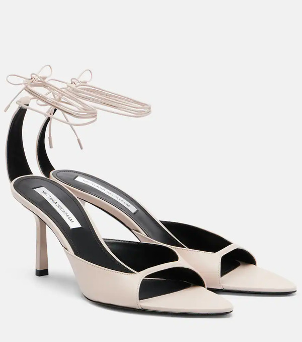  Victoria Beckham Victoria Beckham Eliza 75 Leather Sandals 