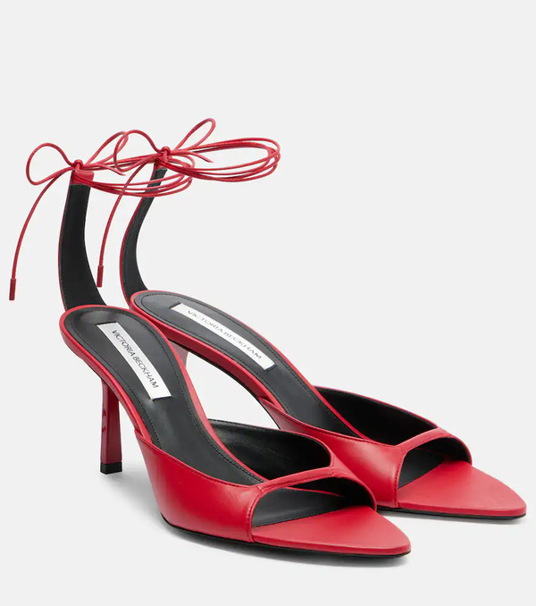  Victoria Beckham Victoria Beckham Eliza 75 Leather Sandals 