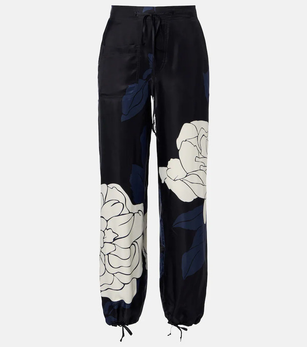  Victoria Beckham Victoria Beckham Floral Twill Cargo Pants 