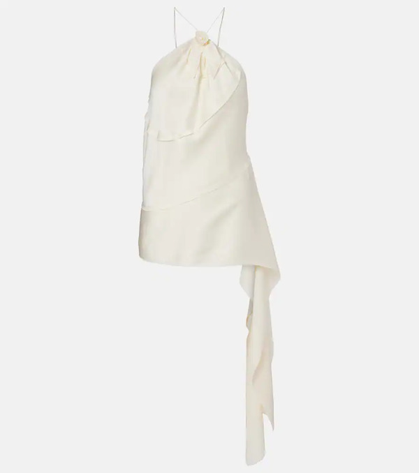  Victoria Beckham Victoria Beckham Gathered Halterneck Top 