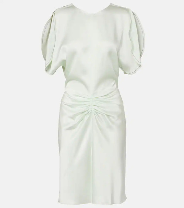  Victoria Beckham Victoria Beckham Gathered Satin Minidress 