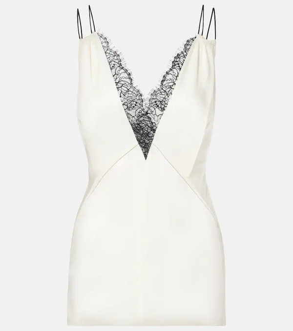  Victoria Beckham Victoria Beckham Lace-trimmed Camisole 