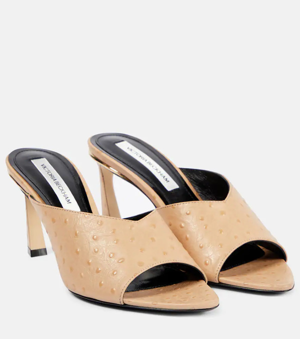  Victoria Beckham Victoria Beckham Leather Mules 
