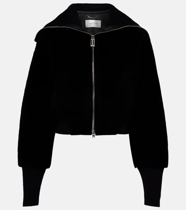  Victoria Beckham Victoria Beckham Shearling Bomber Jacket 