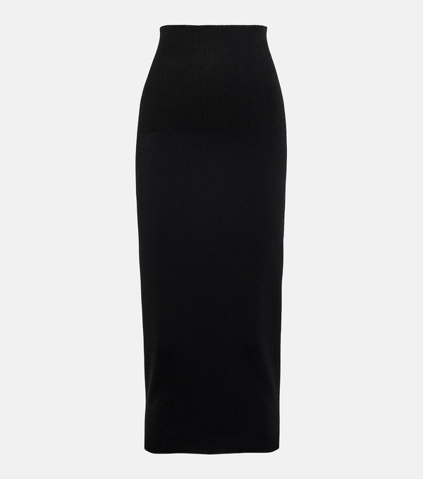  Victoria Beckham Victoria Beckham Vb Body High-rise Knit Midi Skirt 
