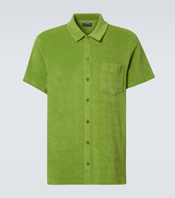 Vilebrequin Vilebrequin Cotton-blend Terry Bowling Shirt 