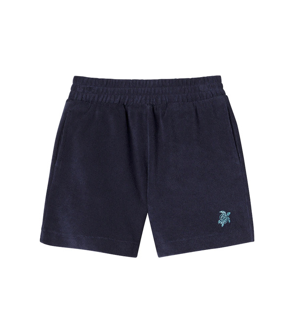  Vilebrequin Kids Vilebrequin Kids Embroidered Cotton Terry Shorts 
