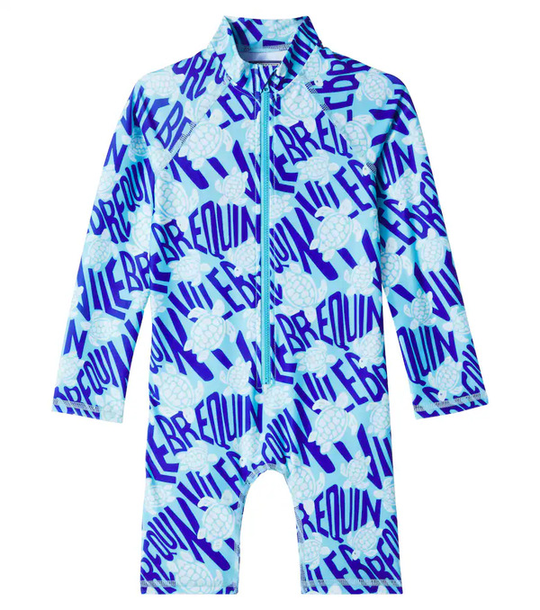  Vilebrequin Kids Vilebrequin Kids Guppy Printed Rashguard Swimsuit 