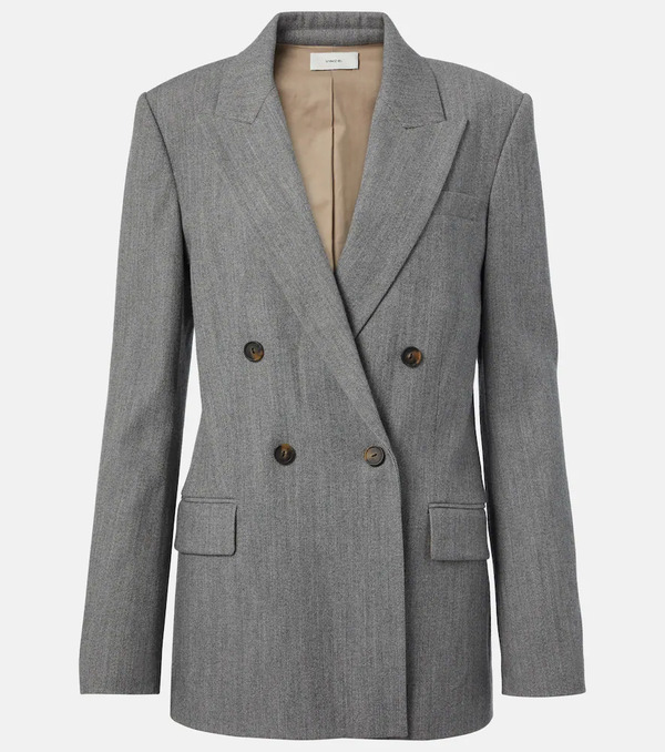  Vince Vince Double-breasted Wool-blend Twill Blazer 
