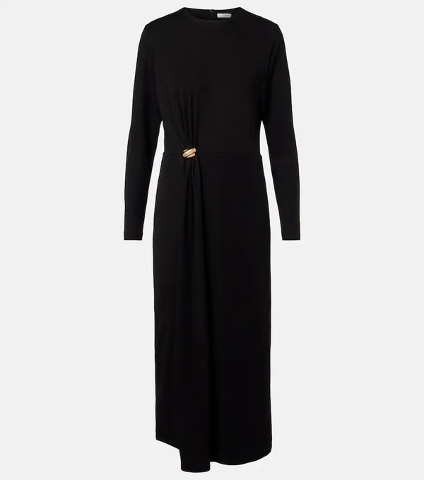  Vince Vince Draped Wool-blend Midi Dress 