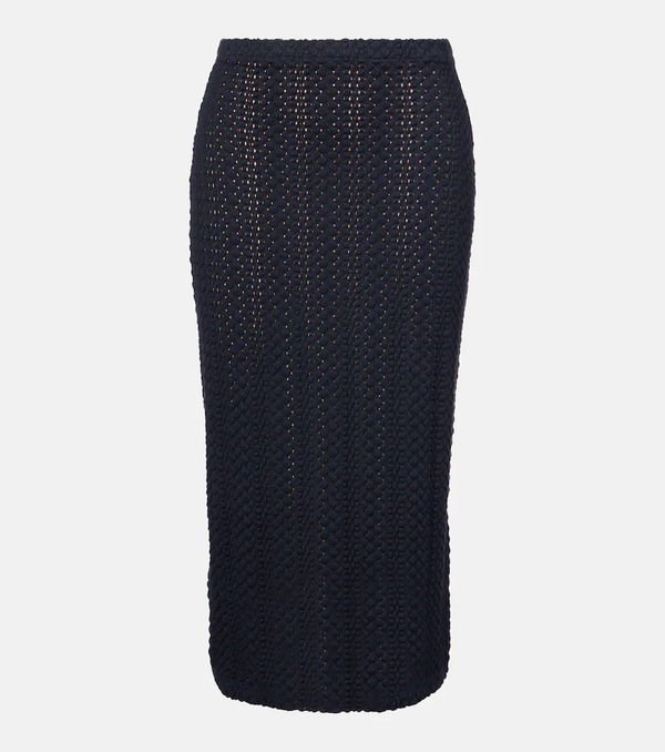  Vince Vince Knitted Cotton Pencil Skirt 
