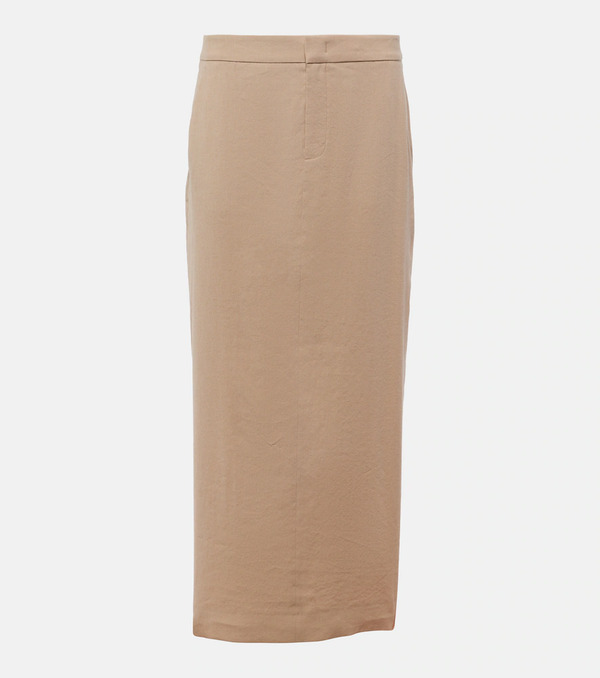  Vince Vince Linen-blend Maxi Skirt 