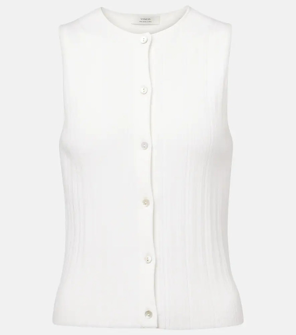  Vince Vince Ribbed Cotton Top 