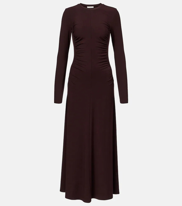  Vince Vince Ruched Jersey Maxi Dress 