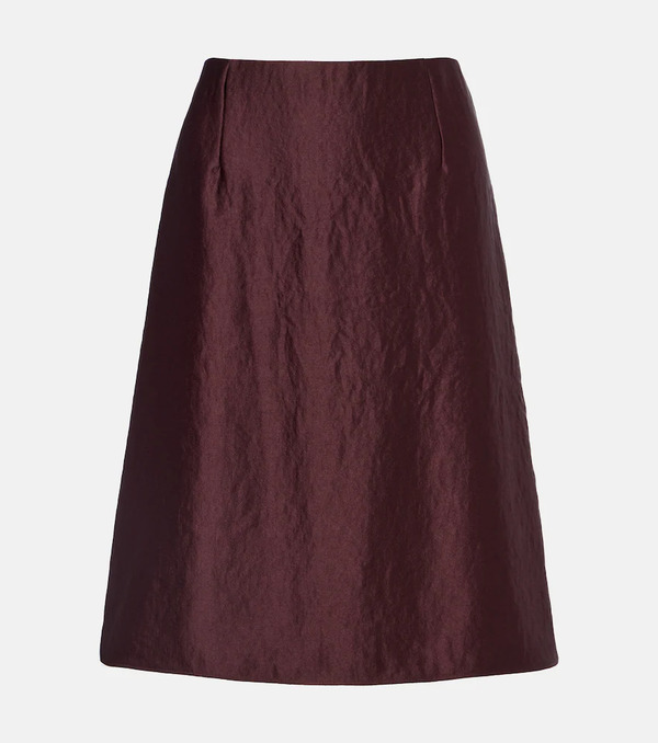  Vince Vince Satin Midi Skirt 