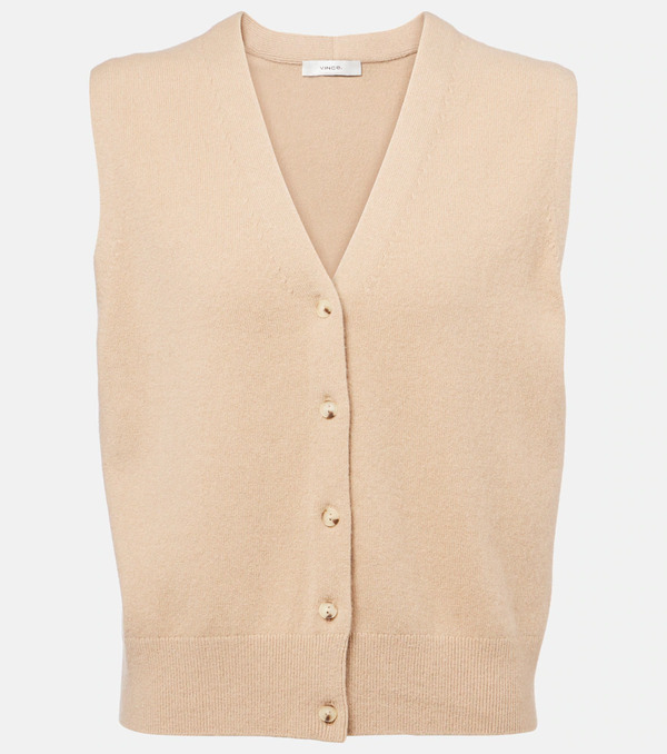  Vince Vince Wool And Cashmere-blend Vest 