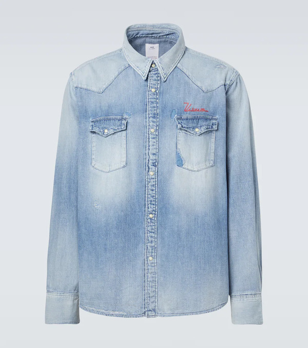  Visvim Visvim Distressed Denim Shirt 