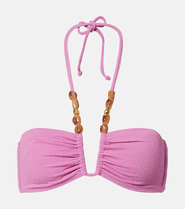  Vix Paula Hermanny Vix Paula Hermanny Kiana Carol Beaded Bikini Top 