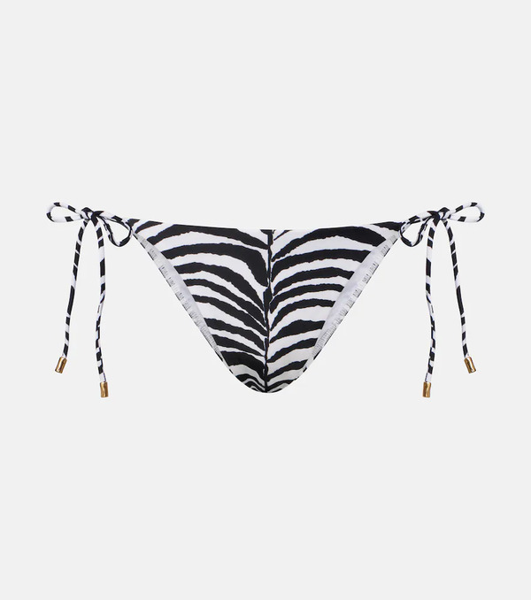  Vix Paula Hermanny Vix Paula Hermanny Tie Side Zebra-print Bikini Bottoms 