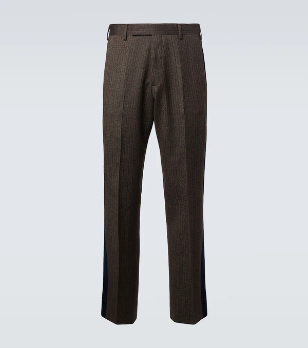 Wales Bonner Wales Bonner Alto Pinstripe Wool-blend Slim Pants 