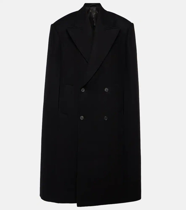  Wardrobe.nyc Wardrobe.nyc Double-breasted Virgin Wool Cape 