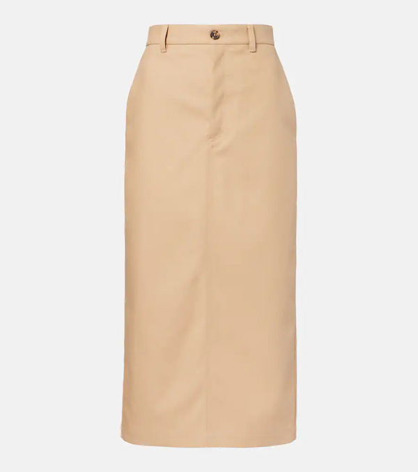  Wardrobe.nyc Wardrobe.nyc High-rise Cotton Midi Skirt 