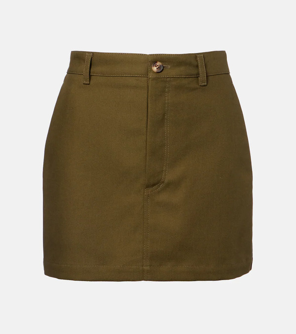  Wardrobe.nyc Wardrobe.nyc High-rise Cotton Miniskirt 