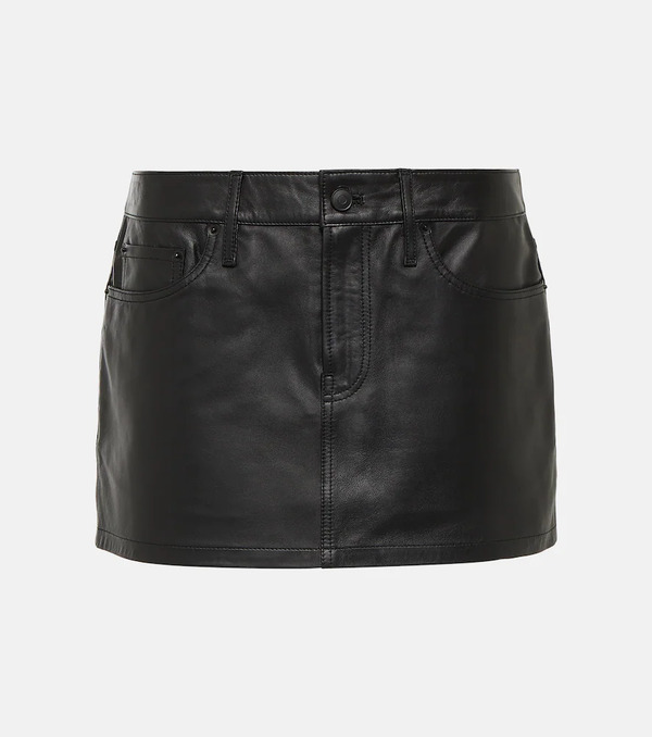  Wardrobe.nyc Wardrobe.nyc Micro Leather Miniskirt 