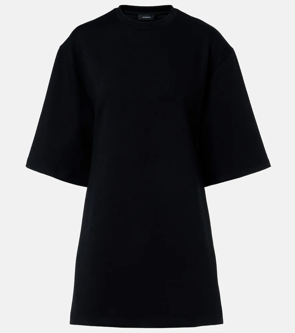  Wardrobe.nyc Wardrobe.nyc Open-back Cotton-blend Jersey Minidress 