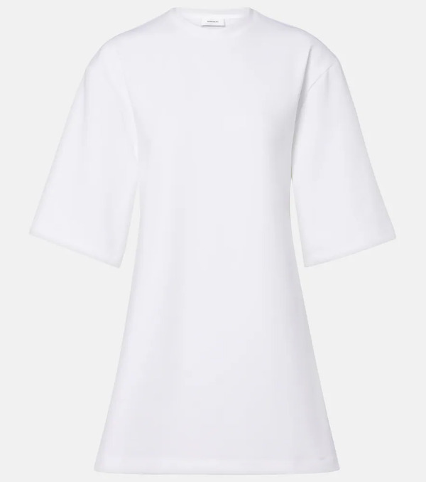  Wardrobe.nyc Wardrobe.nyc Open-back Cotton-blend Jersey Minidress 