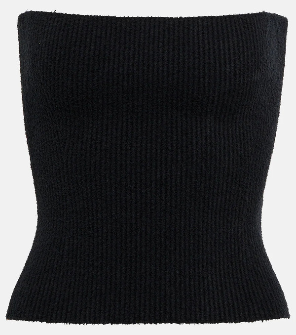 Wardrobe.nyc Wardrobe.nyc Strapless Ribbed Cotton Top 