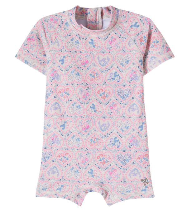  Wheat Wheat Baby Cas Floral Rashguard Swimsuit 