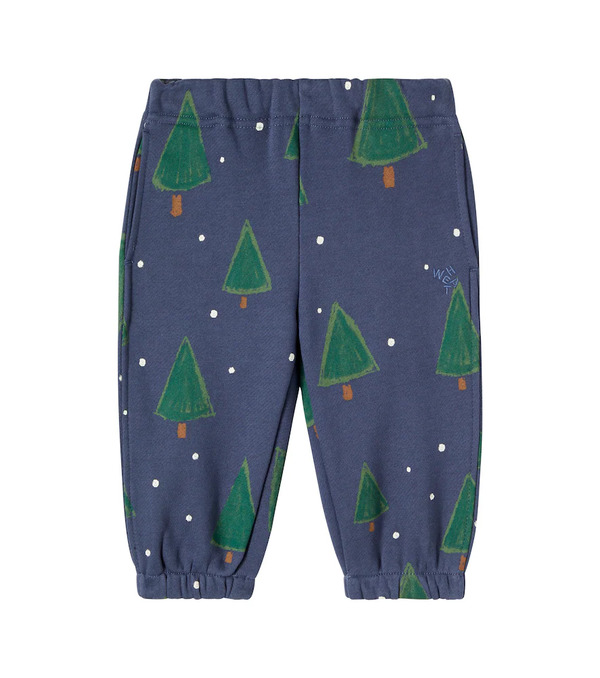  Wheat Wheat Baby Cass Printed Cotton Sweatpants 