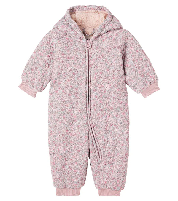  Wheat Wheat Baby Cuddle Floral Snowsuit 