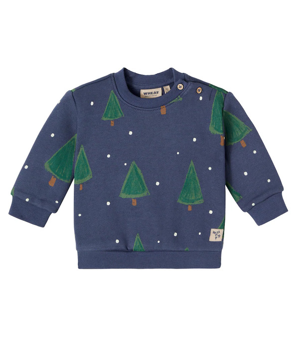  Wheat Wheat Baby Sandro Printed Cotton Sweatshirt 