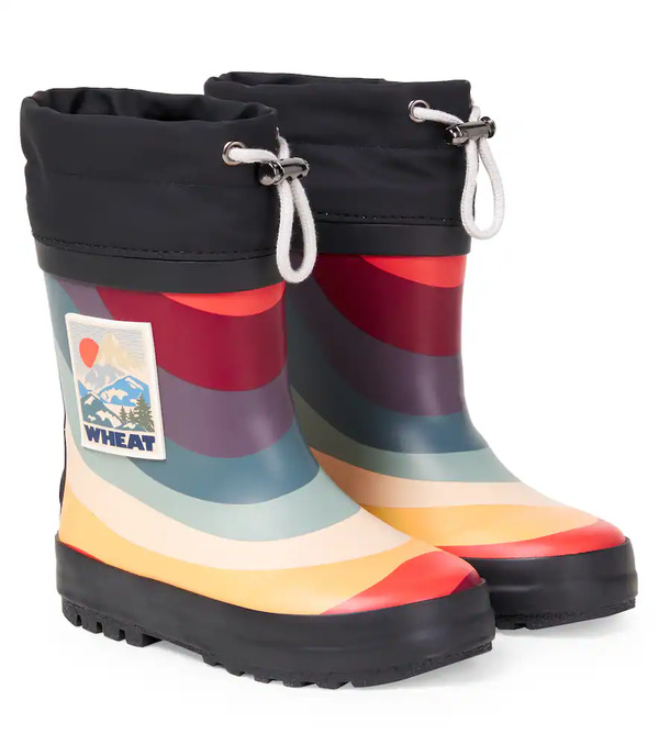  Wheat Wheat Logo Rain Boots 