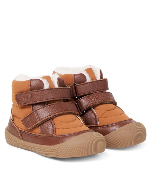  Wheat Wheat Tex Leather-trimmed Boots 