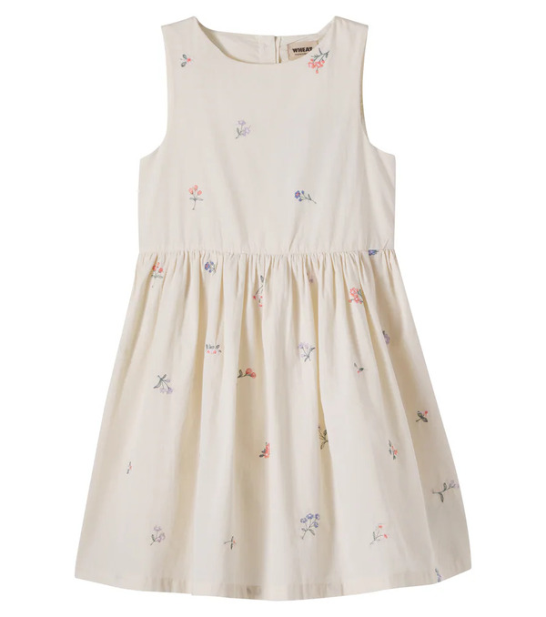  Wheat Wheat Thelma Embroidered Cotton Dress 
