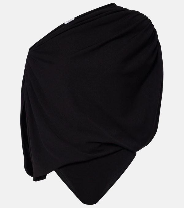  Wolford Wolford Draped Off-shoulder Bodysuit 