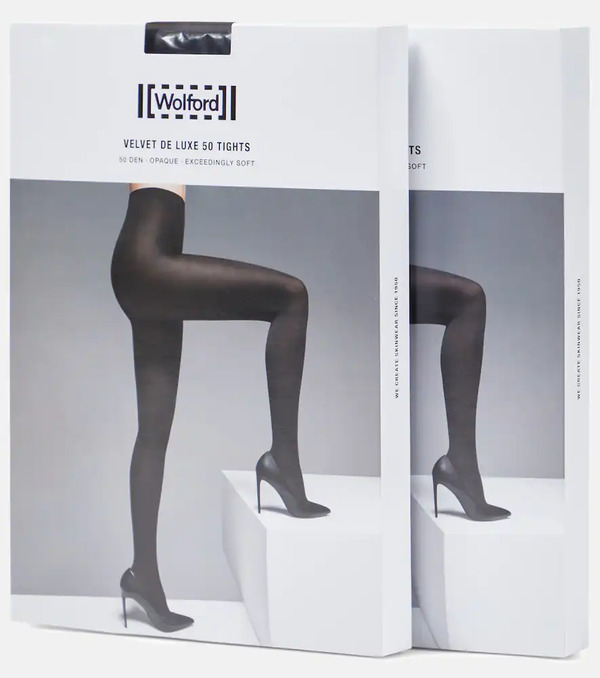  Wolford Wolford Velvet De Luxe 50 Set Of 2 Tights 