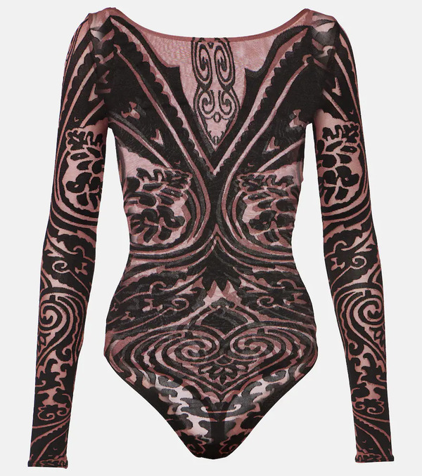  Wolford Wolford X Etro Tattoo Paisley Bodysuit 