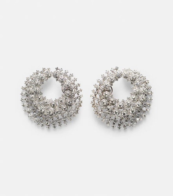  Yeprem Yeprem Y-couture 18kt White Gold Earrings With Diamonds 