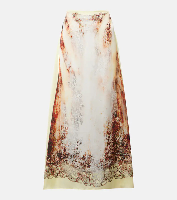 Y/project Y/project Printed Maxi Skirt 