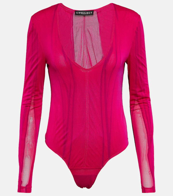  Y/project Y/project Semi-sheer Bodysuit 