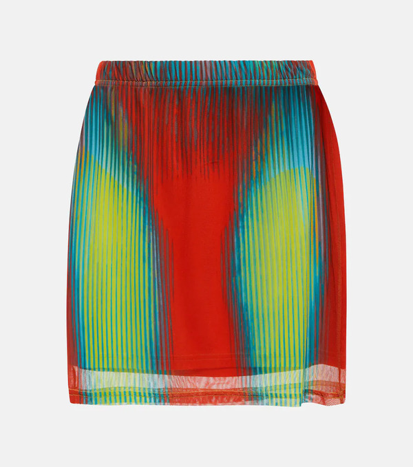  Y/project Y/project X Jean Paul Gaultier Printed Miniskirt 