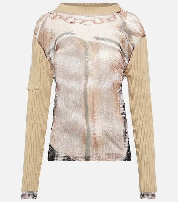  Y/project Y/project X Jean Paul Gaultier Trompe L'oeil Top 