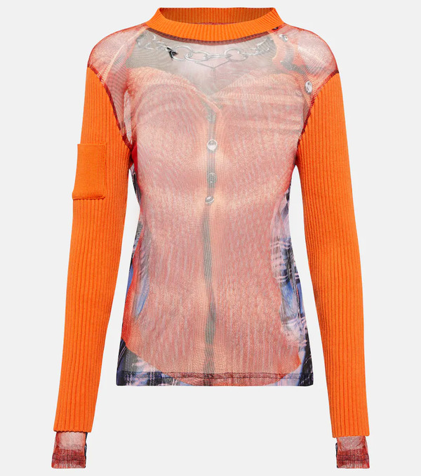  Y/project Y/project X Jean Paul Gaultier Trompe L'oeil Top 