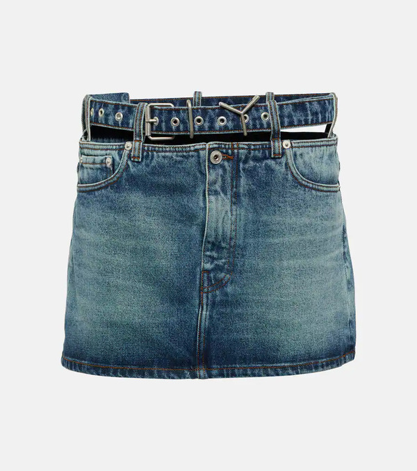  Y/project Y/project Y Belt Denim Miniskirt 