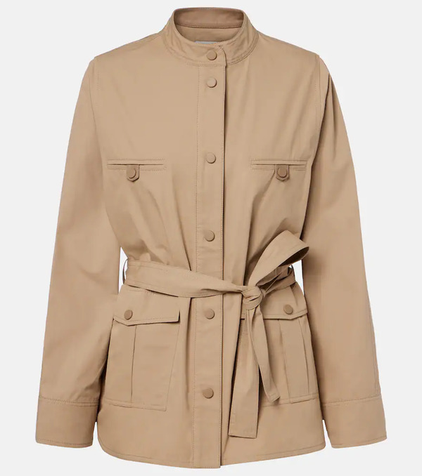  Yves Salomon Yves Salomon Belted Cotton Jacket 